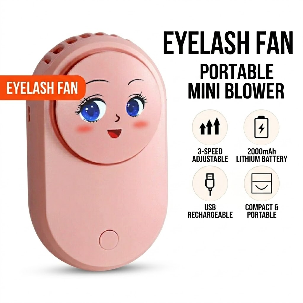 Eyelash Extension Fan - USB Portable Mini Eyelash Fan Dryer