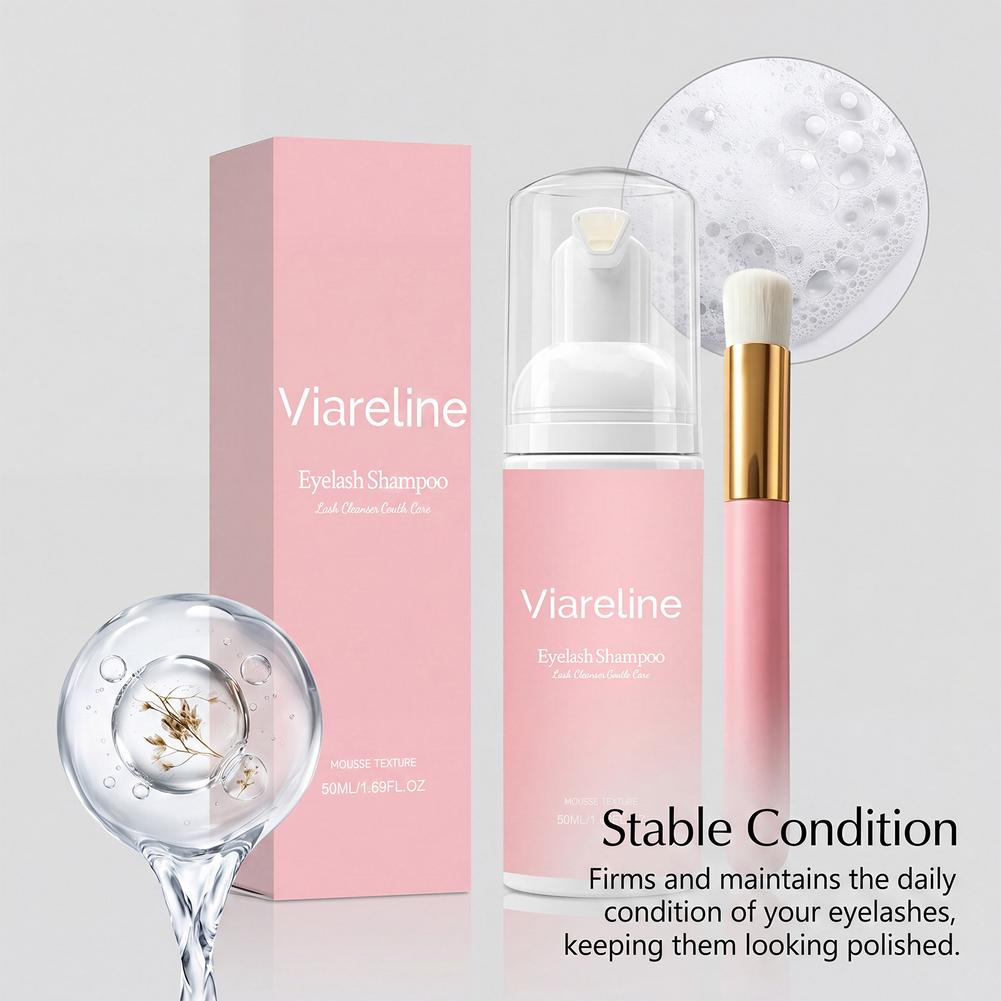 Eyelash Extension Foam Cleanser - Eyelash Cleansing Mousse Foaming Shampoo,Gentle Oil