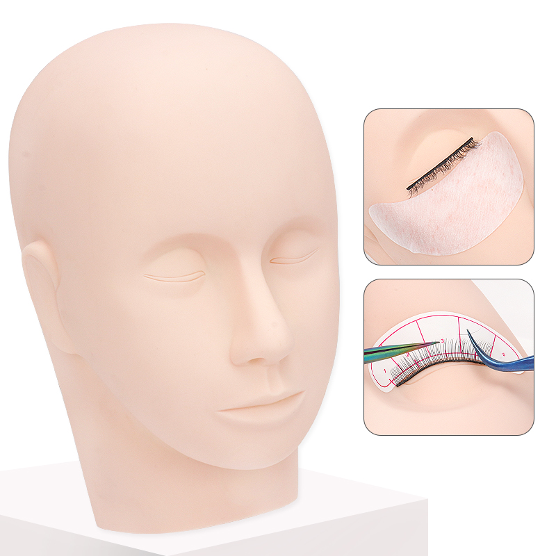 Eyelash Extension Guide - 1pcs Eyelash Extension Training Head Lash