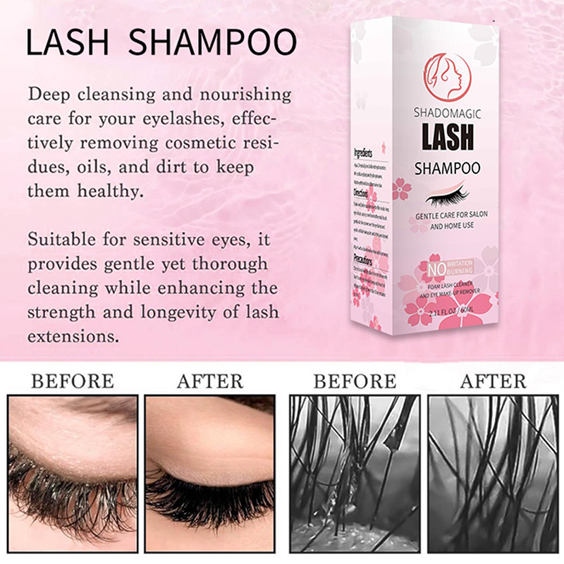 【A】60ML Fast Cleaning Lash Sha - đánh giá và giá Eyelash Extension Foam Cleanser