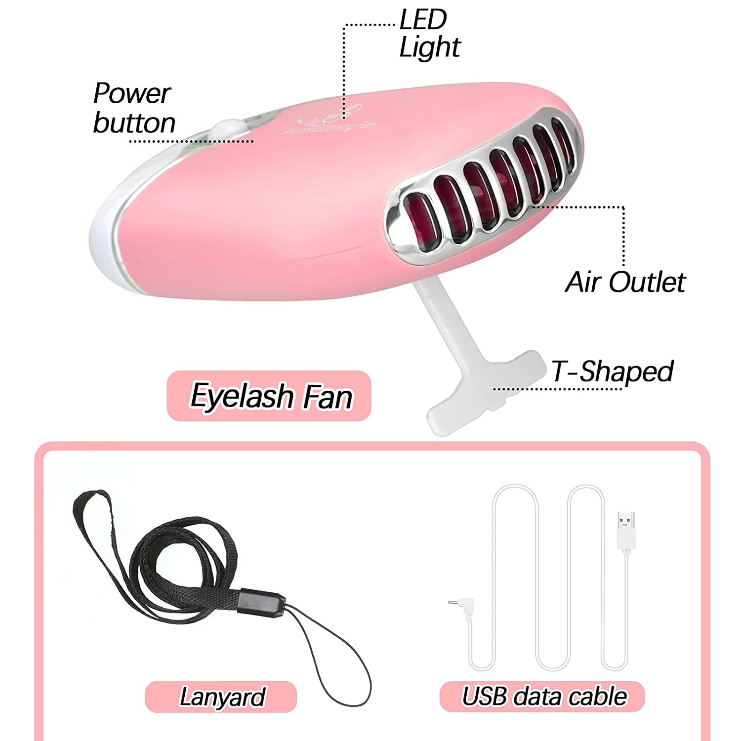 3 in 1 USB Air Conditioning La - đánh giá và giá Eyelash Extension Fan