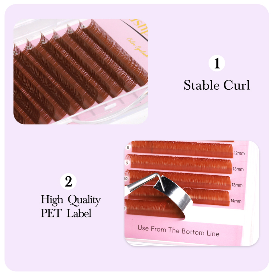 0.05 0.07 Light/Medium/Dark Br - đánh giá và giá Eyelash Extension Review