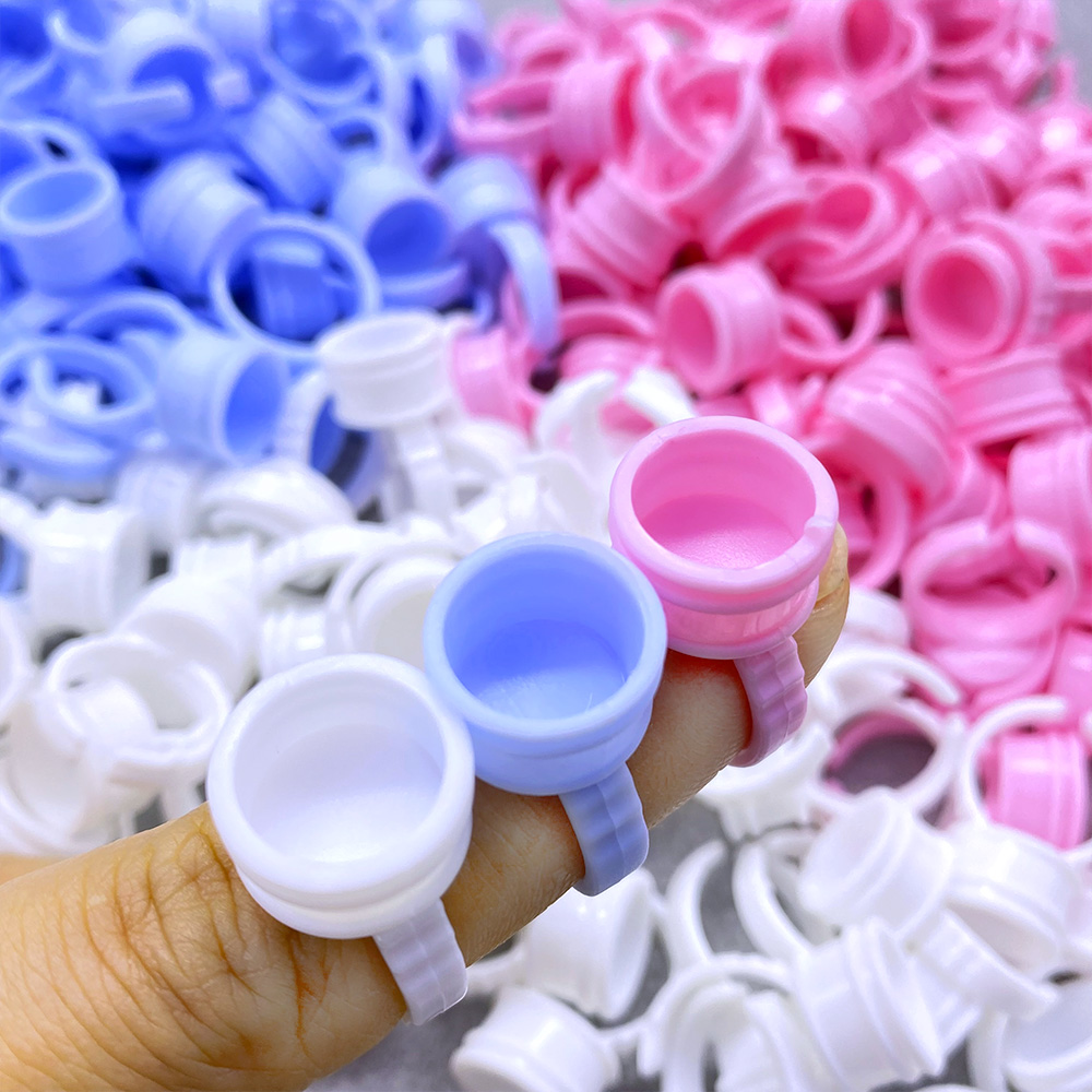 100Pcs Glue Rings For Lashes G - đánh giá và giá Eyelash Extension Examples