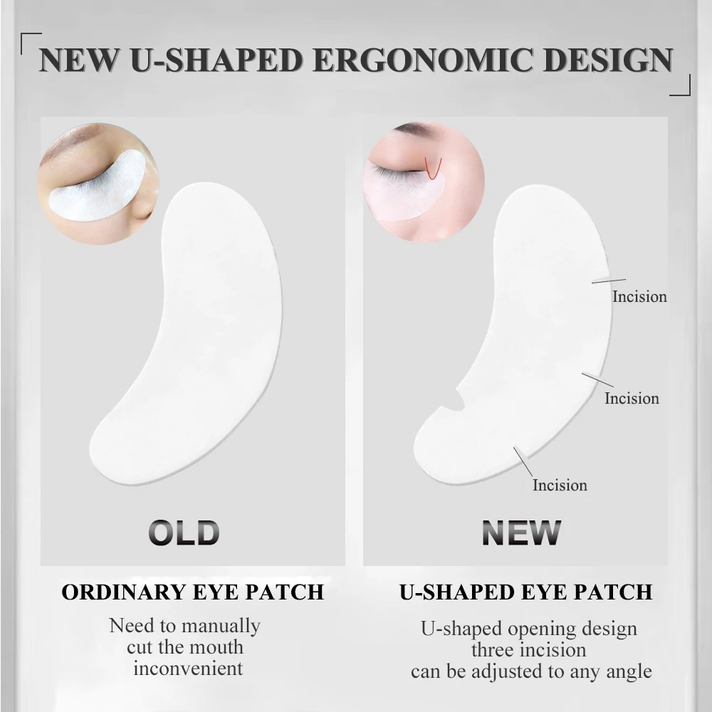 50/100PCS U Shape Eyelash Pads - đánh giá và giá Eyelash Extension Glasses