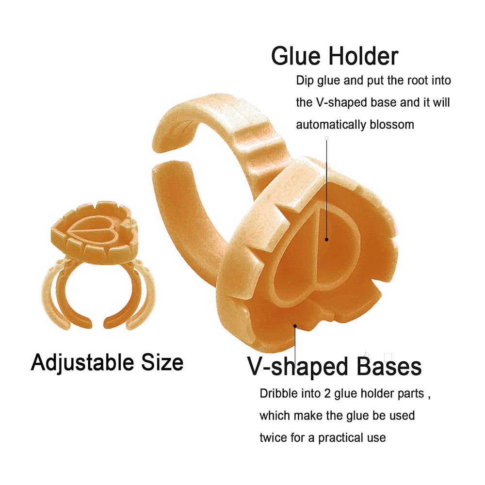 500PCS Glue Rings for Lash Ext - đánh giá và giá Eyelash Extension Guide
