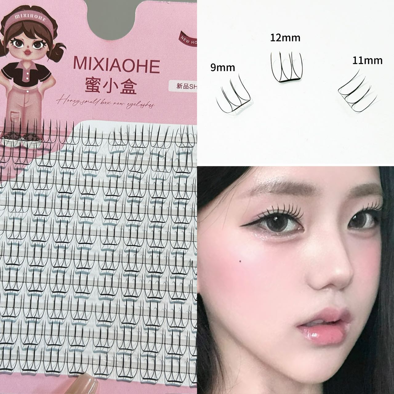 Mixiaohe Makeup Artist Same Ko - đánh giá và giá Eyelash Extension Natural