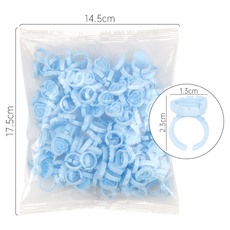 100Pcs Disposable Glue Ring Ho - đánh giá và giá Eyelash Extension Fan