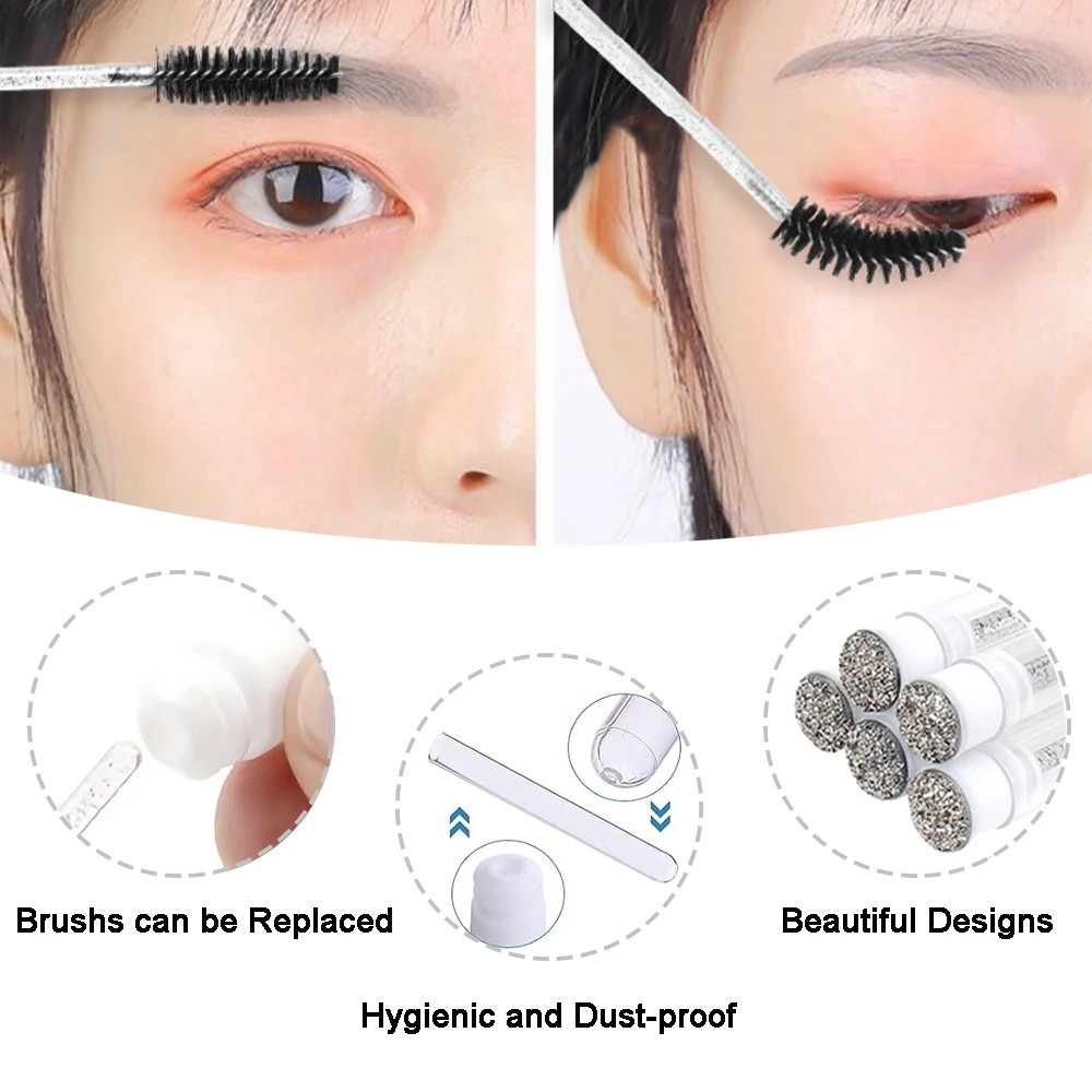 40Pcs/Set Foam Bottle Brush 60 - đánh giá và giá Eyelash Extension Foam Cleanser