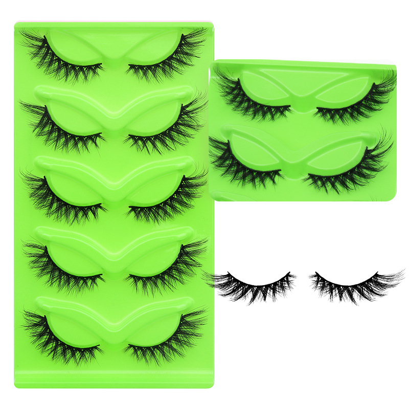 5 Pairs Thick Fluffy False Eye - đánh giá và giá Eyelash Extension Japanese