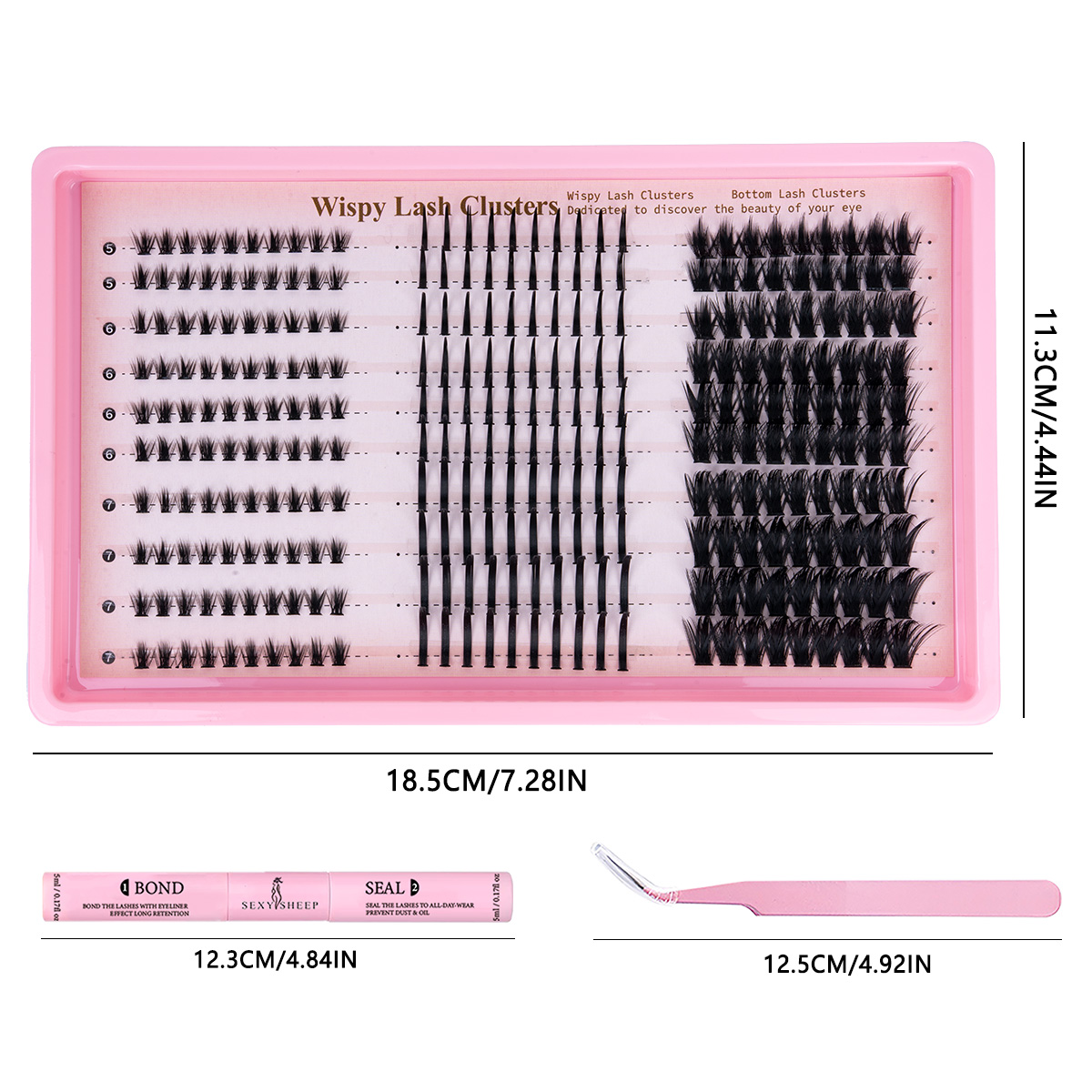 Lash Clusters Kit Wispy Eyelas - đánh giá và giá Eyelash Extension Equipment