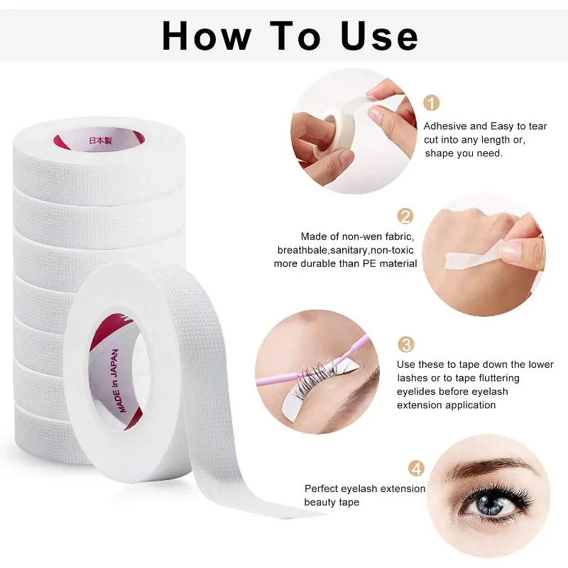 6 Rolls Japanese Insulating Ta - đánh giá và giá Eyelash Extension Japanese