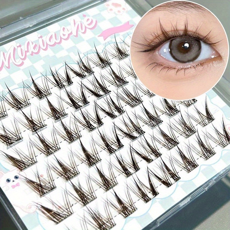 Mixiaohe Light Brown Glue Free - đánh giá và giá Eyelash Extension Natural
