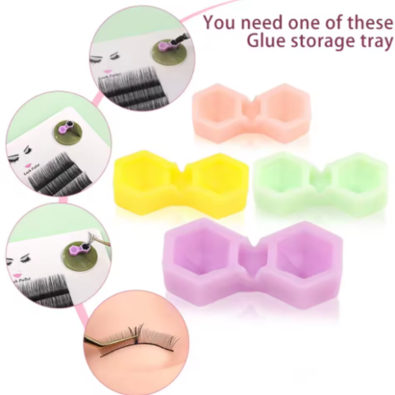 Lash Glue Cups Dual Hole Cone  - đánh giá và giá Eyelash Extension Guide
