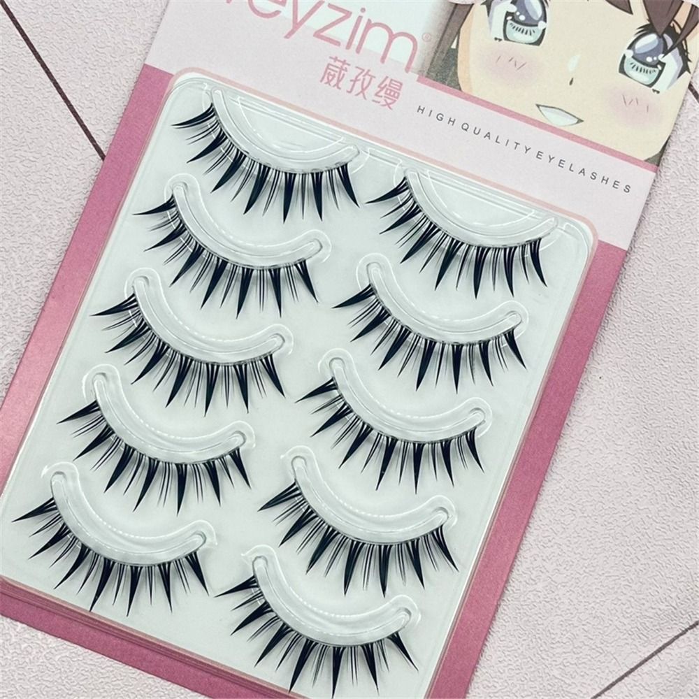 5 Pairs Pack Japanese Cosplay  - đánh giá và giá Eyelash Extension Japanese