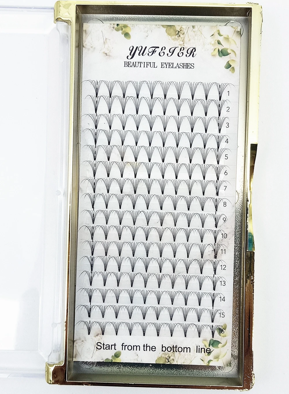 HBZGTLAD 16 Lines Premade Volu - đánh giá và giá Eyelash Extension Review